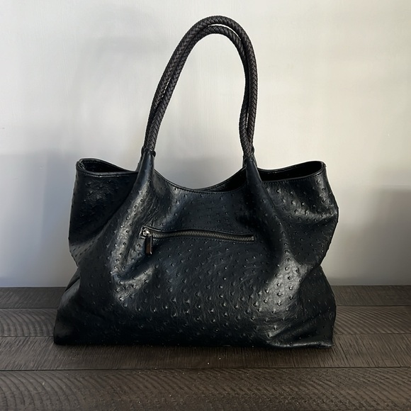 Gunas New York -Naomi - Black Vegan Leather Tote Bag Retails $175 - Picture 2 of 12